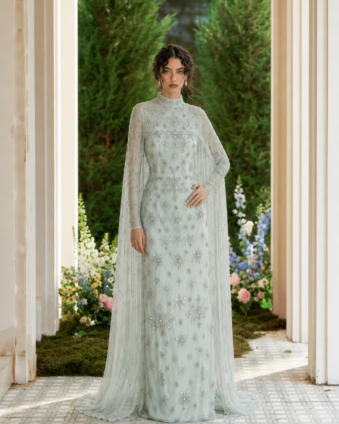 Celestia Couture Evening Dress - Mint