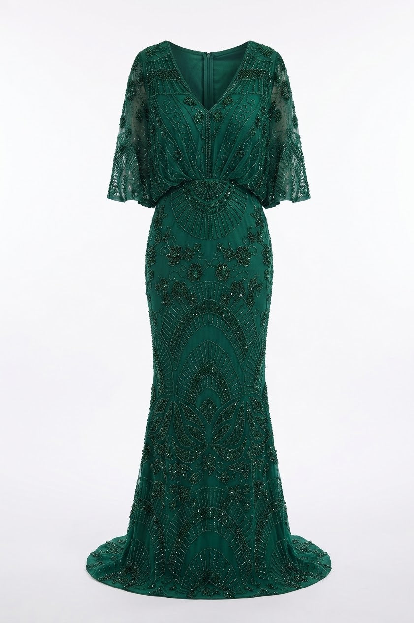 Wisteria Evening Dress – Emerald