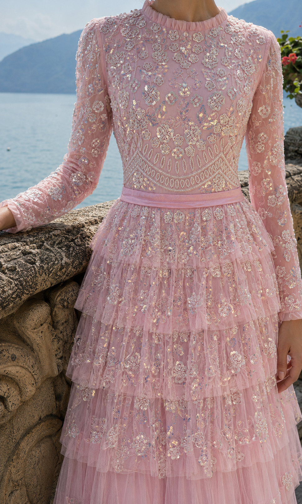 Lillibeth Couture Abiye Elbise - Pembe