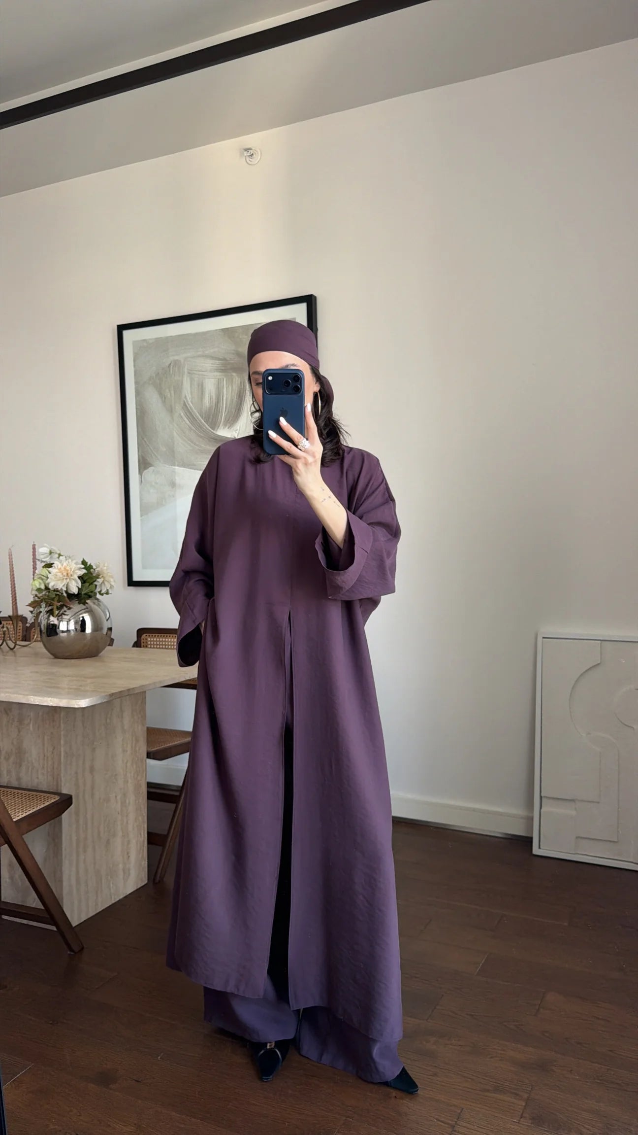 Bandana Detail Three-Piece Co-ord Set- burgundy