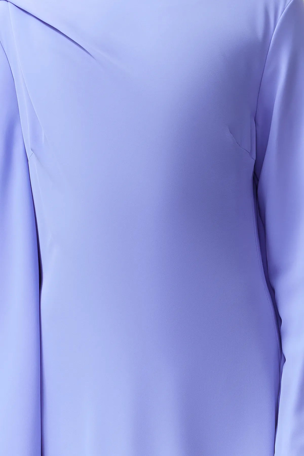 Lavender Shawl-Detail Evening Dress