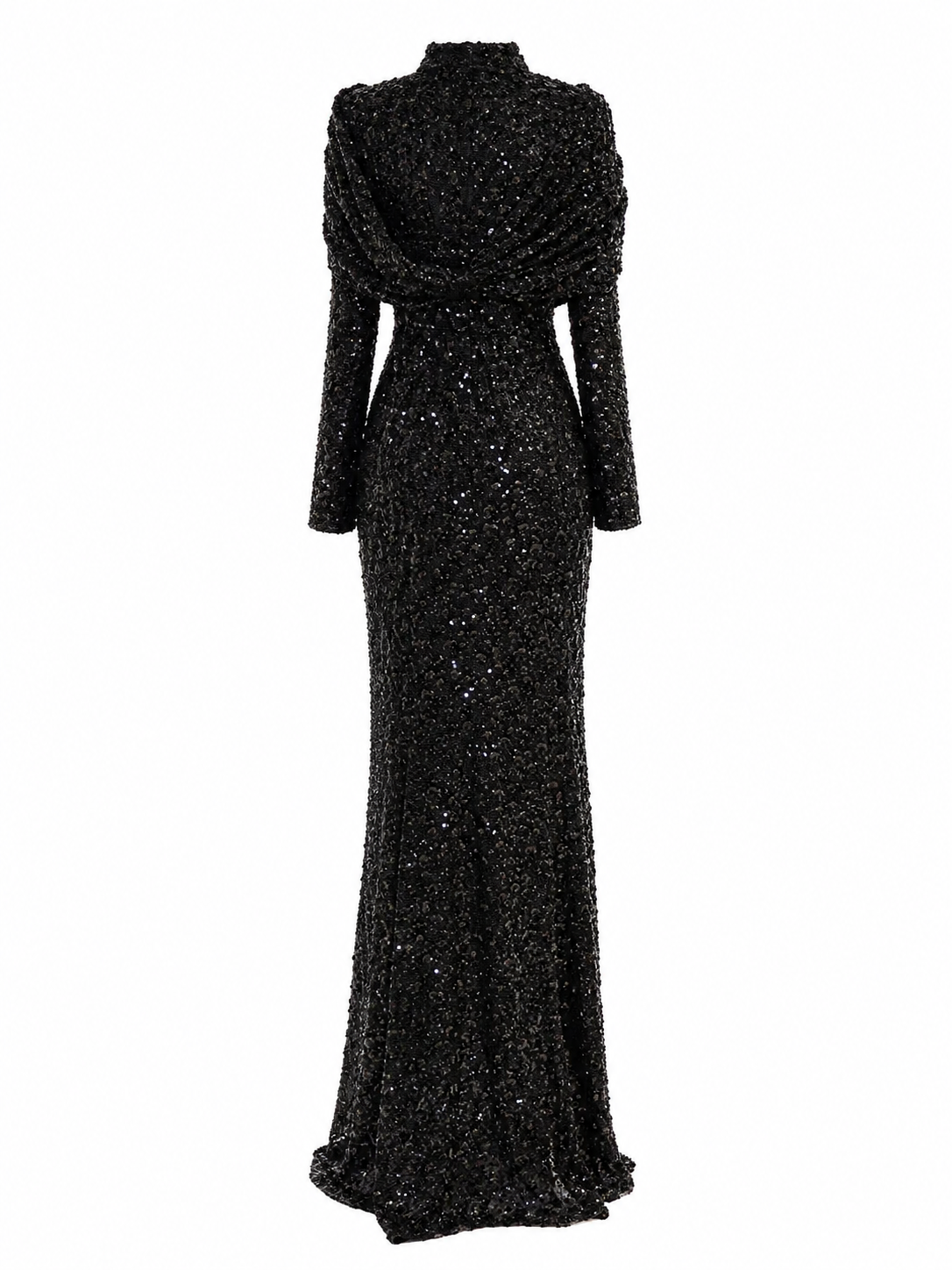 Bella Modest Evening Dress - Black