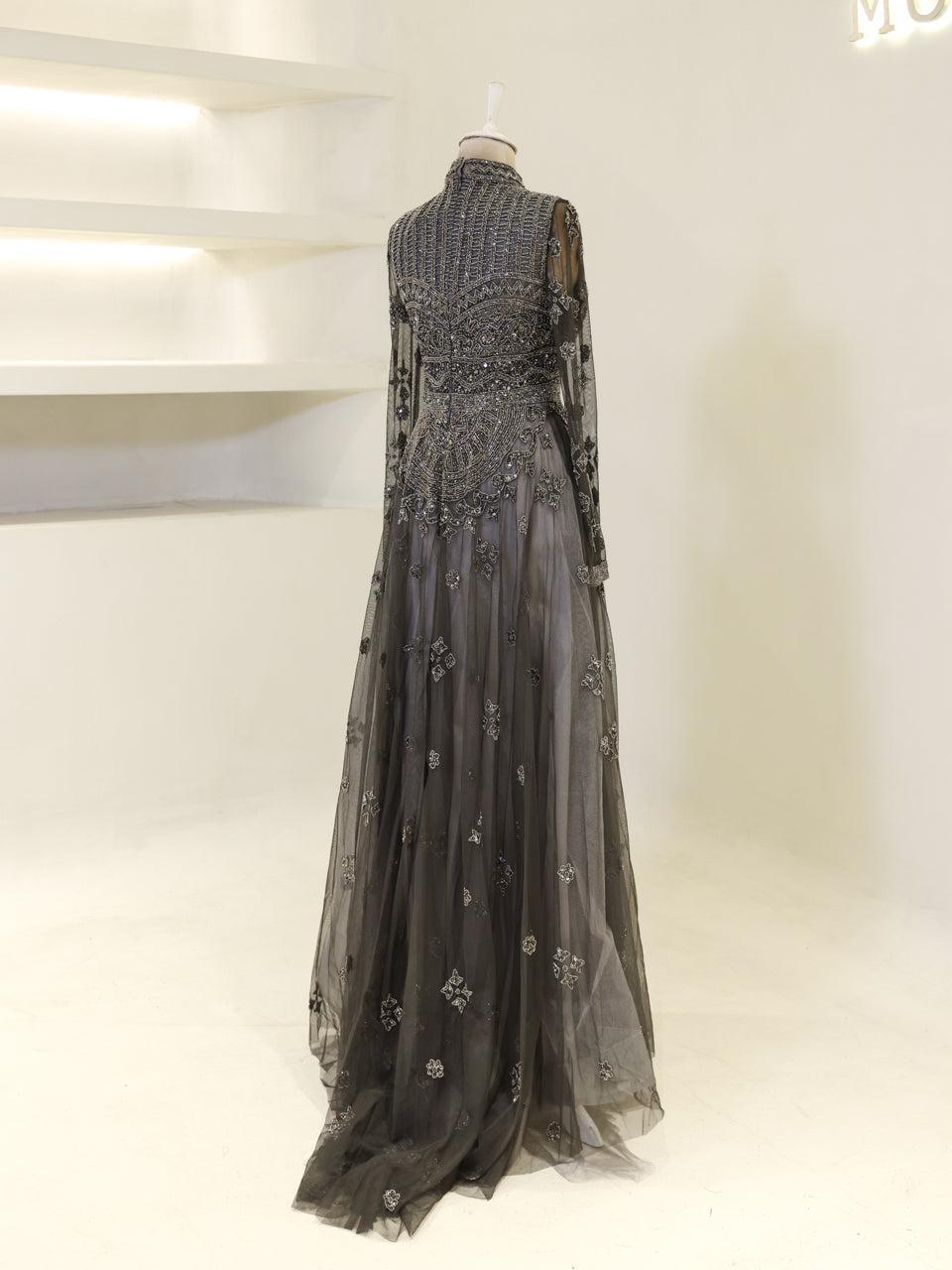 Laila Couture Evening Dress - Fume