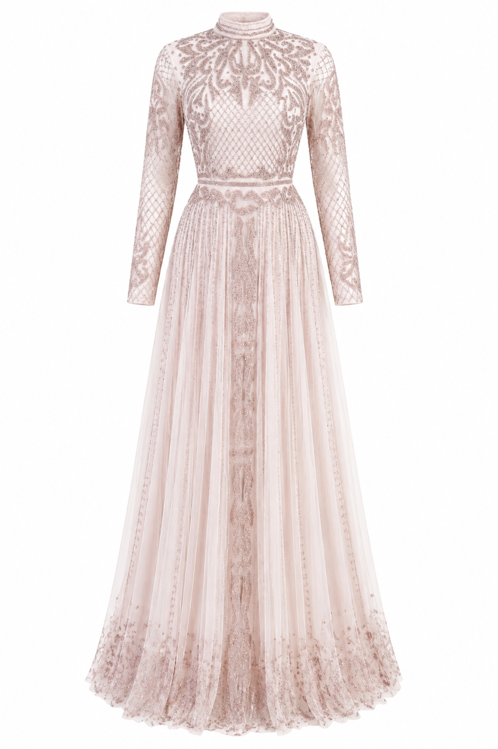 Couture Roxelana Evening Dress - Blush