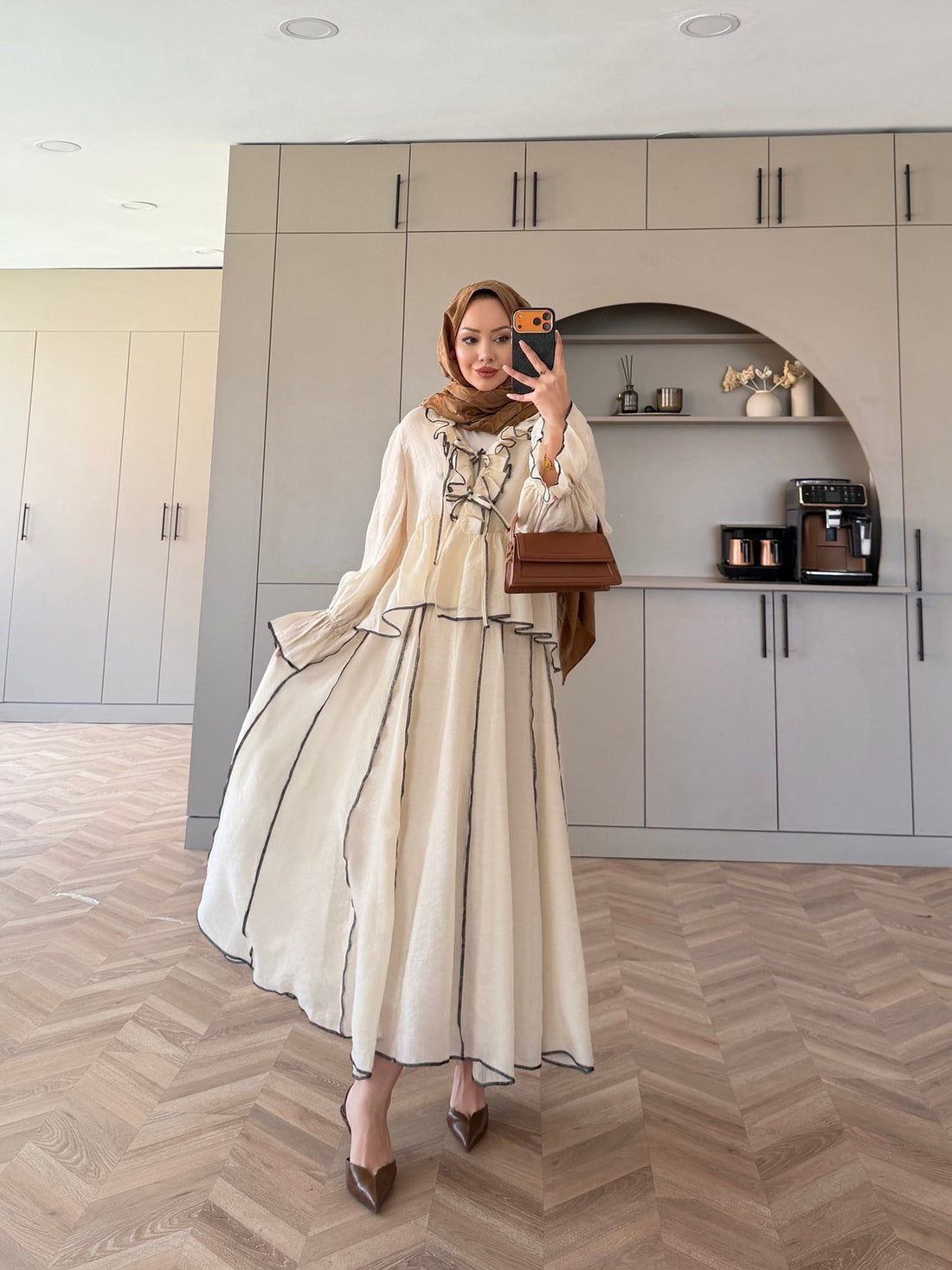 Felis Beige Ruffle Skirt Set - Two-Piece Tulle Maxi Outfit