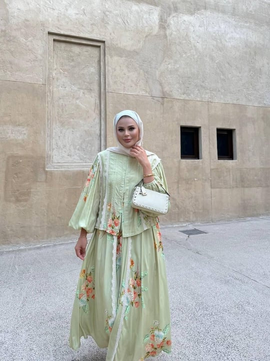 Floral Viscose Shirt and Skirt Sets