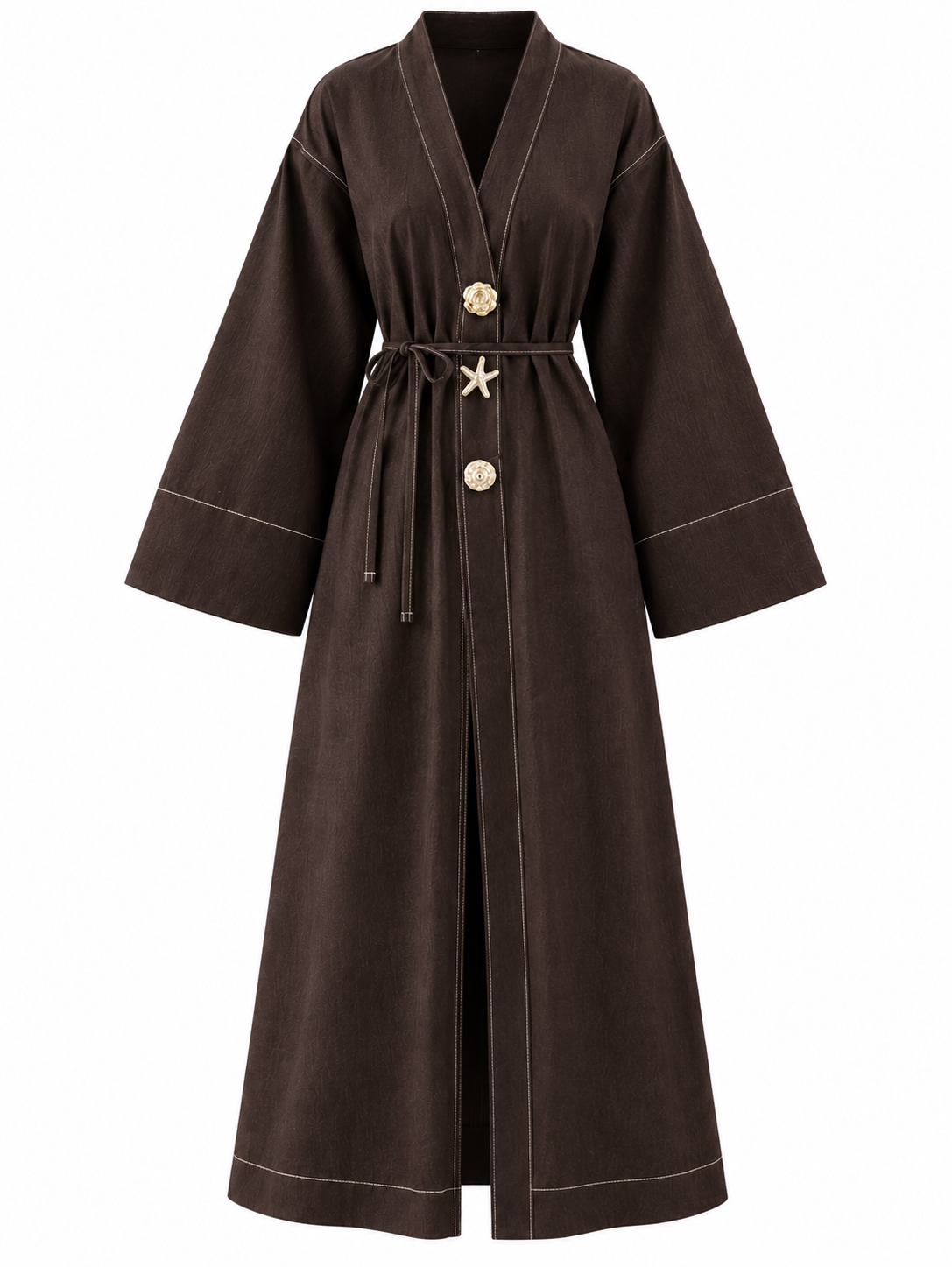 Rivelle Kimono Denim Jacket - Brown