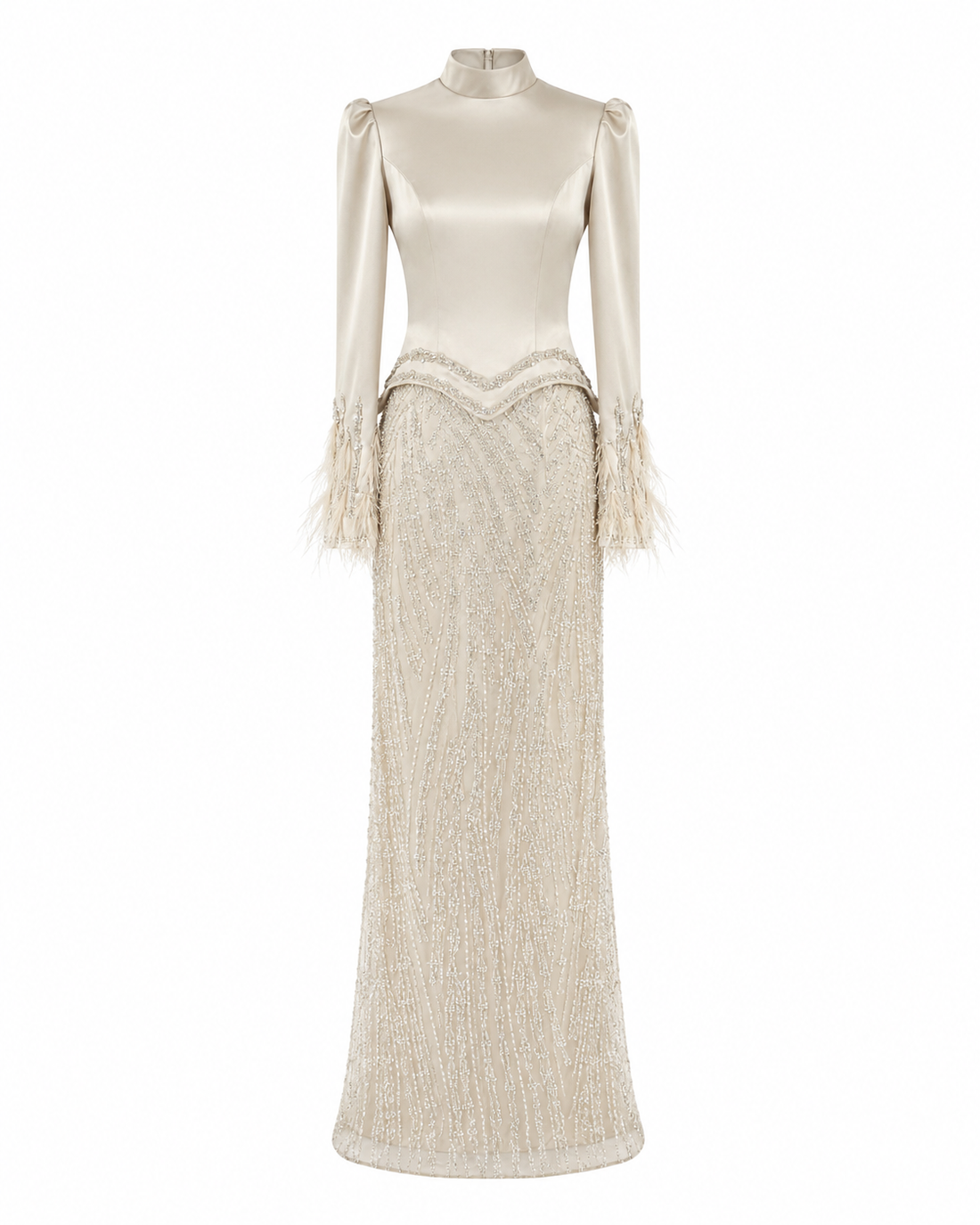 Celestine Evening Dress – Cream