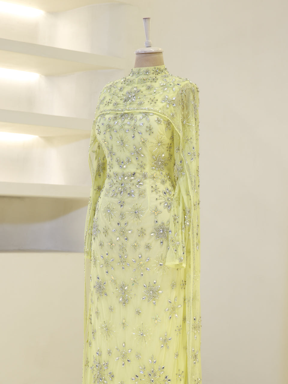 Celestia Couture Evening Dress - Yellow - view 3