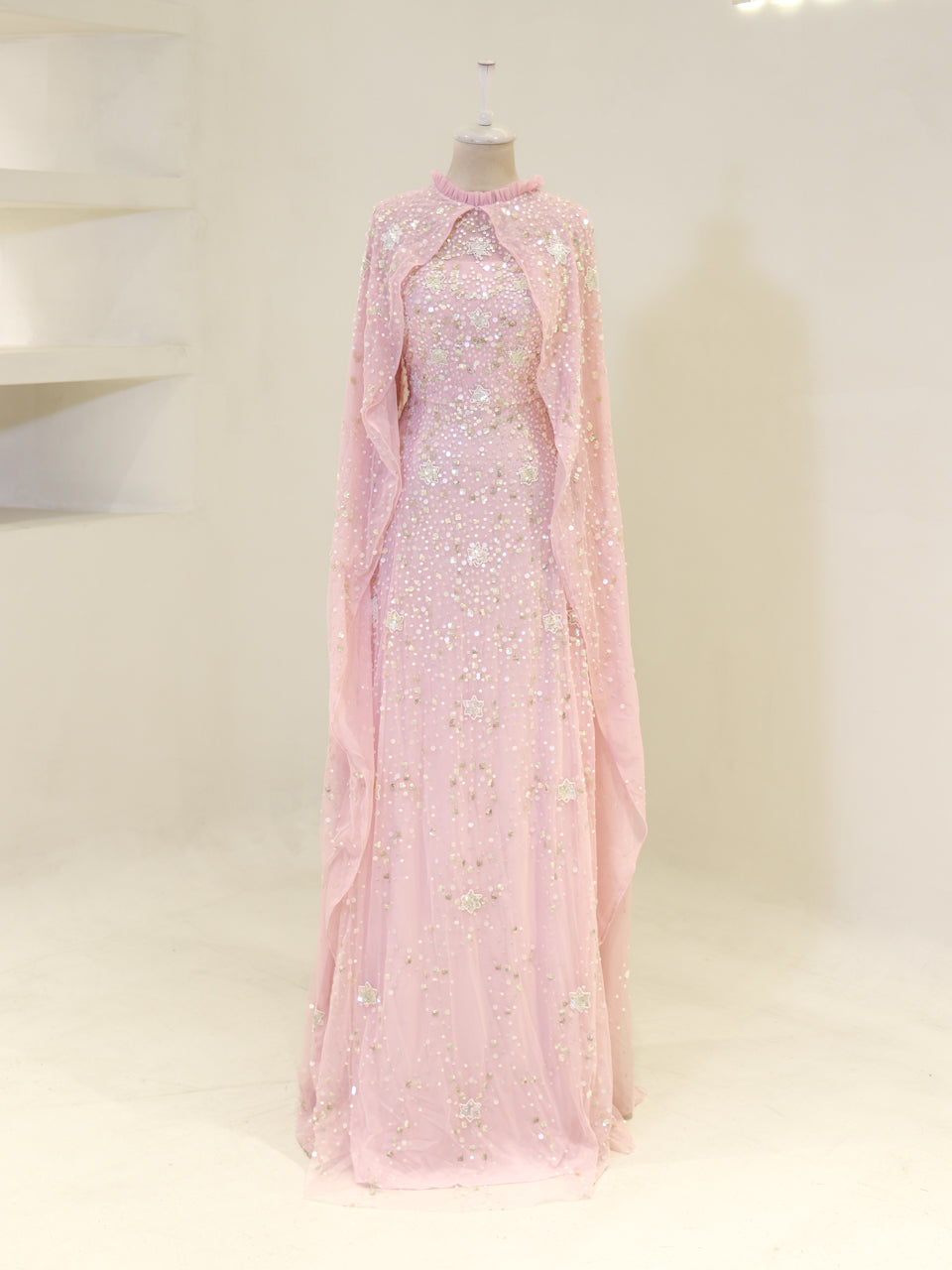 Elaira Evening Dress - Powder Pink - view 2