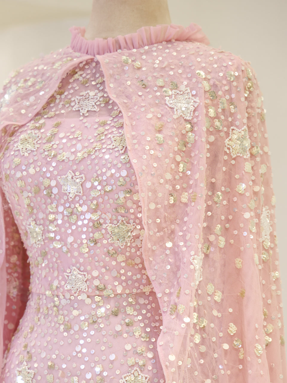 Elaira Evening Dress - Powder Pink - view 4