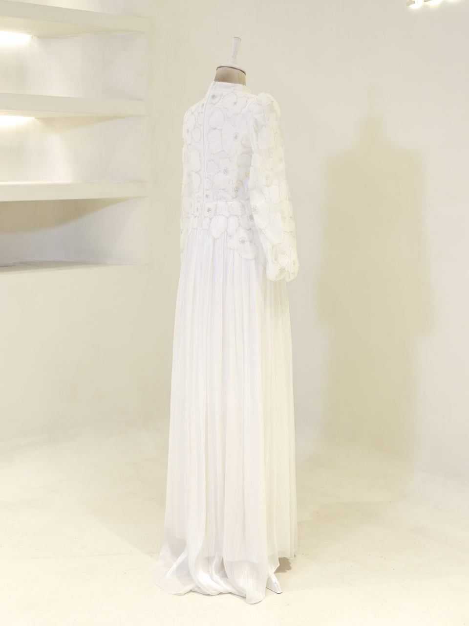 Arwen Evening Dress - Ecru - view 5