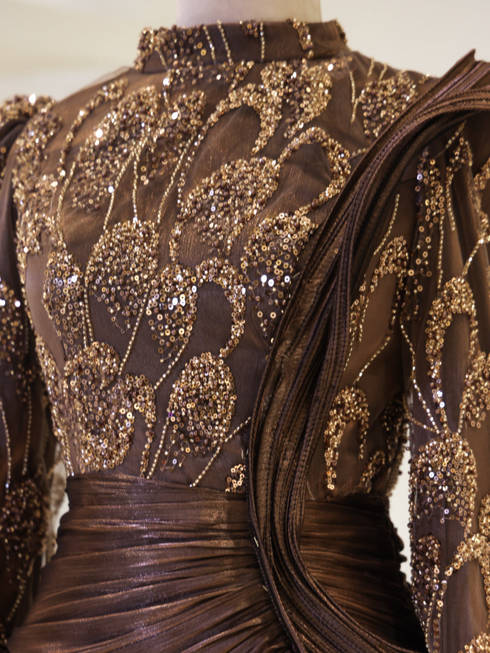 Couture Samira Evening Dress - Anthracite - view 4