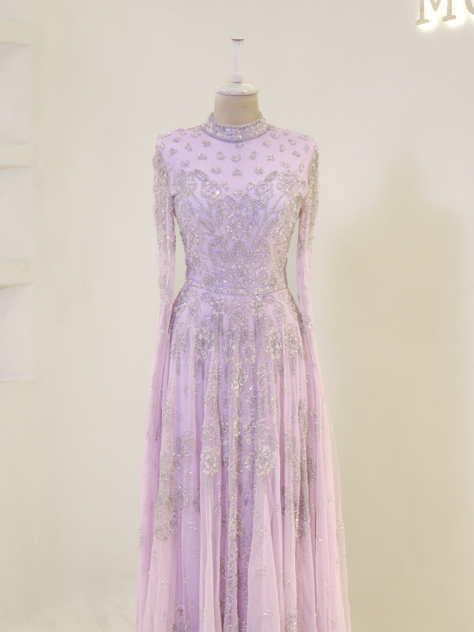 Lulua Couture Evening Dress - Lilac - view 2