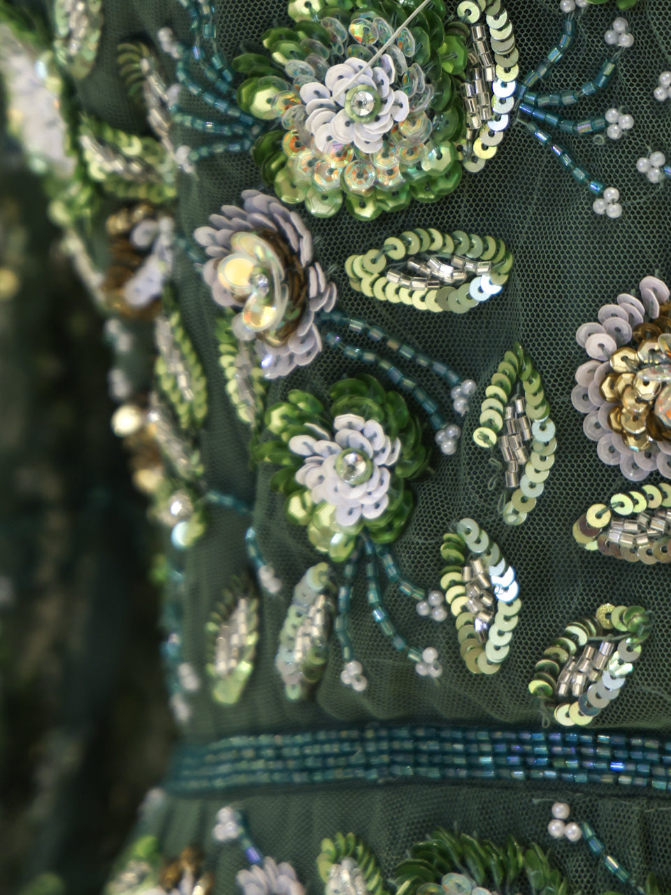 Couture Jasmine Evening Dress - Emerald - view 5