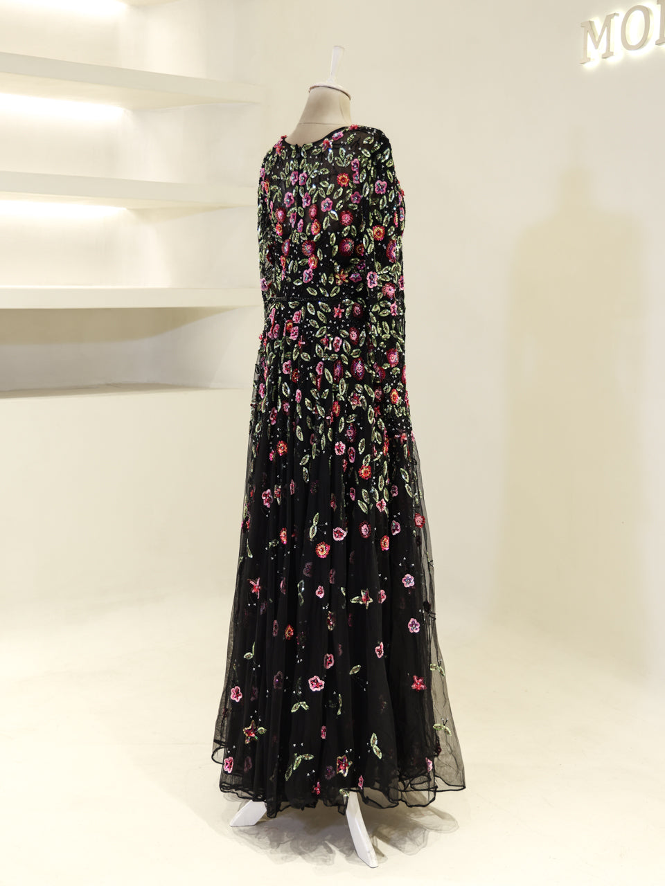 Couture Jasmine Evening Dress - Black - view 5