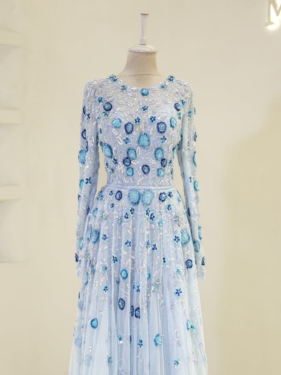 Couture Jasmine Evening Dress - Blue - view 2