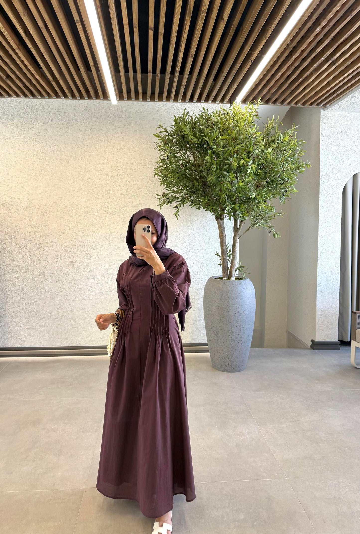 Monica Drapped Dress- Burgundy