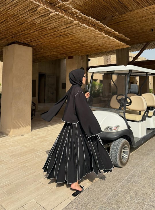 Black Pleated Maxi Skirt and Top Set