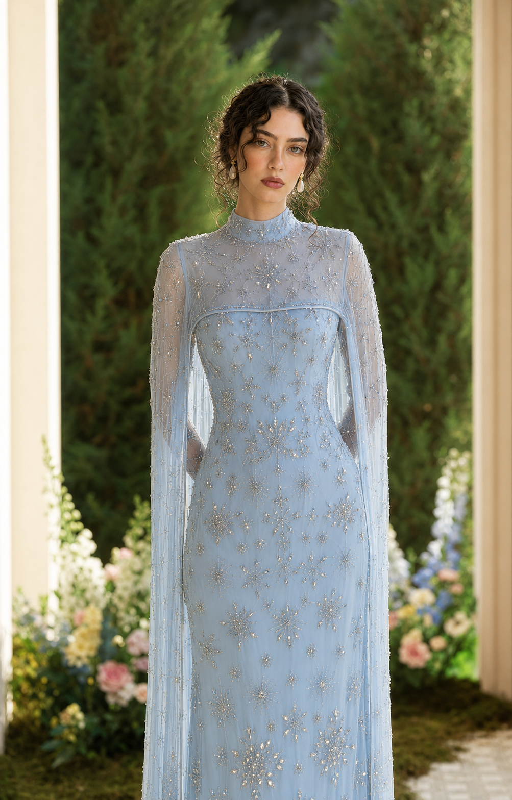 Celestia Couture Evening Dress - Blue