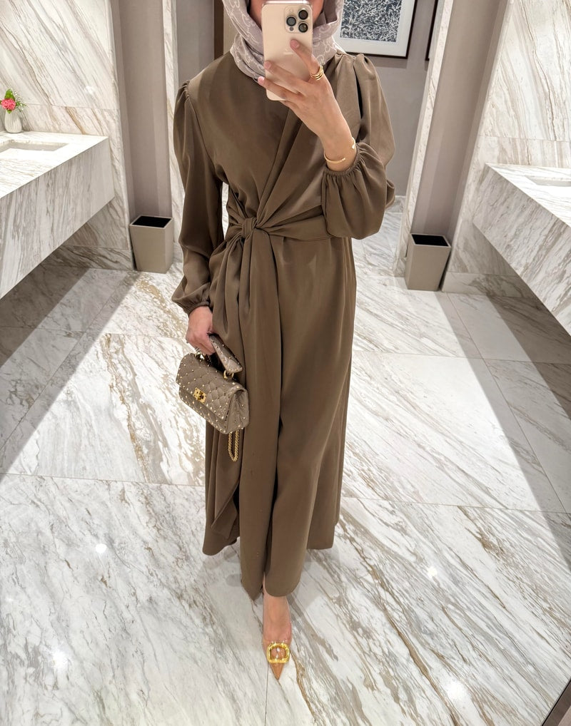 Lady Long Dress - Coffee Size 2