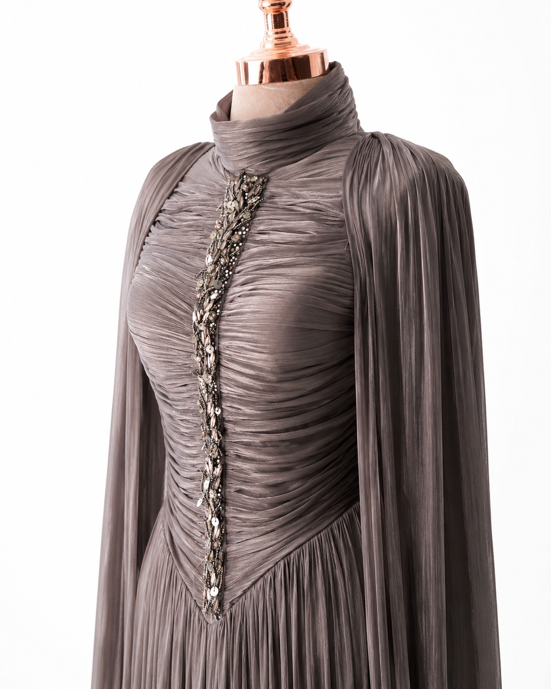 Mona Evening Dress - Mink