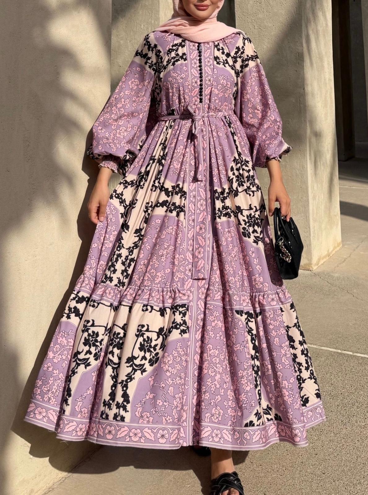 Royal Princess Lilac Poplin Maxi Dress