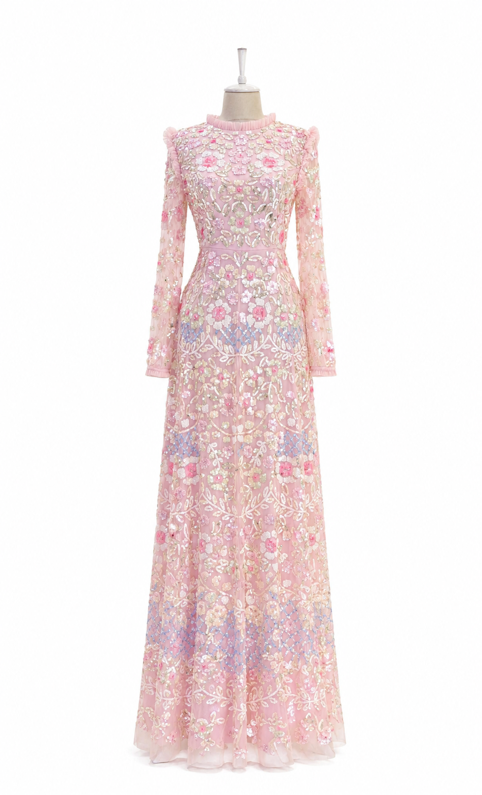 Couture Primrose Evening Dress - Cream