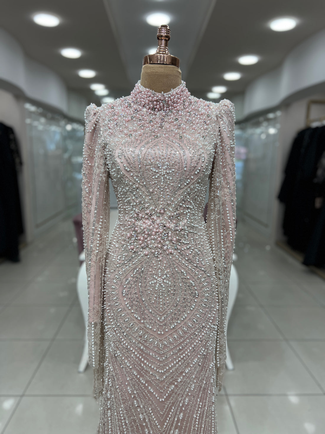Camellia Evening Dress - Pink