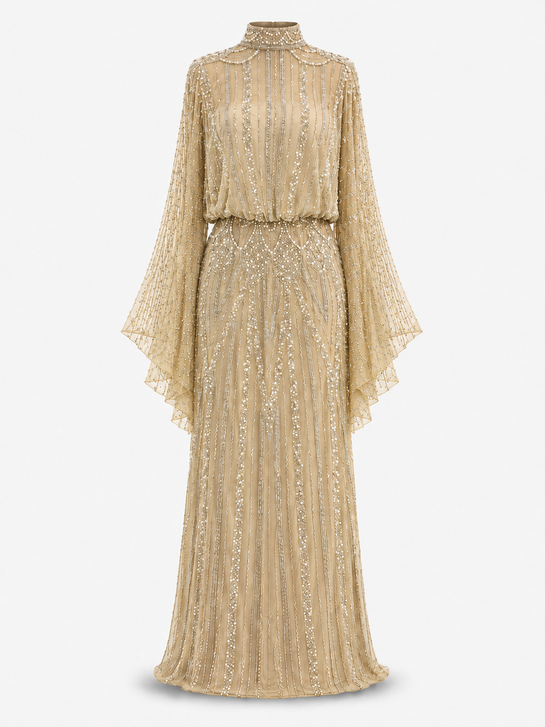 Couture Ghalia Evening Dress - Gold