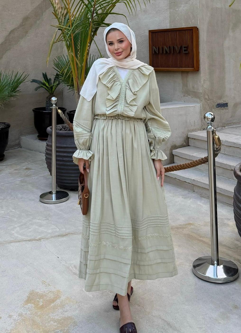 Dosha Skirt Set – Mint Green Colour Two-Piece Outfit