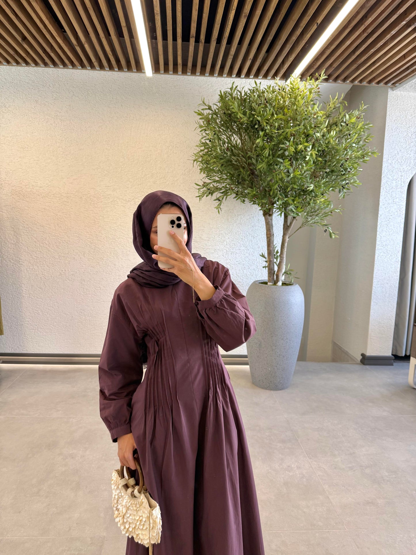 Monica Drapped Dress- Burgundy