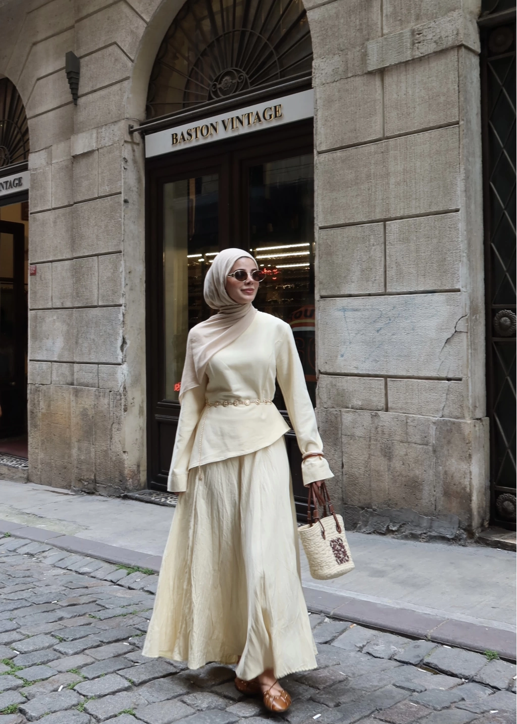 Butter Yellow Asymmetric Linen Co-Ord Set