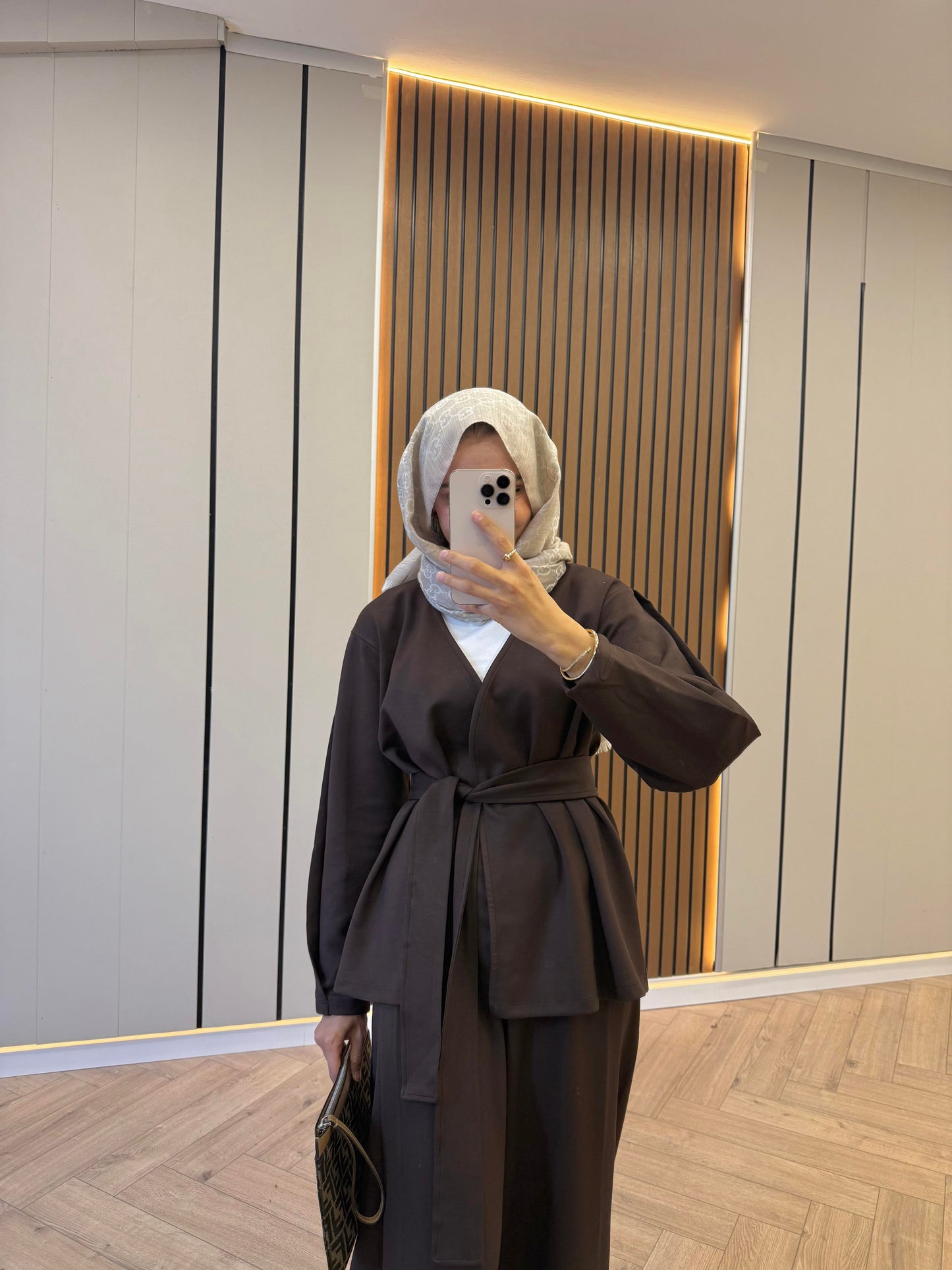 Kimono Pants Set –Brown