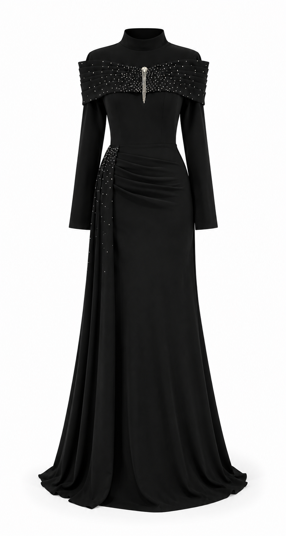 Liyana Evening Dress - Black