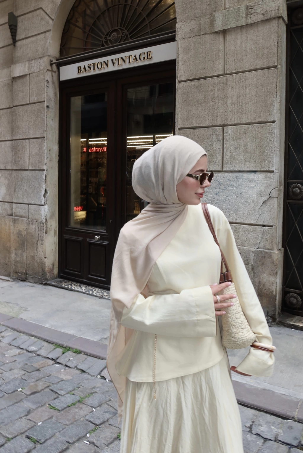 Butter Yellow Asymmetric Linen Co-Ord Set