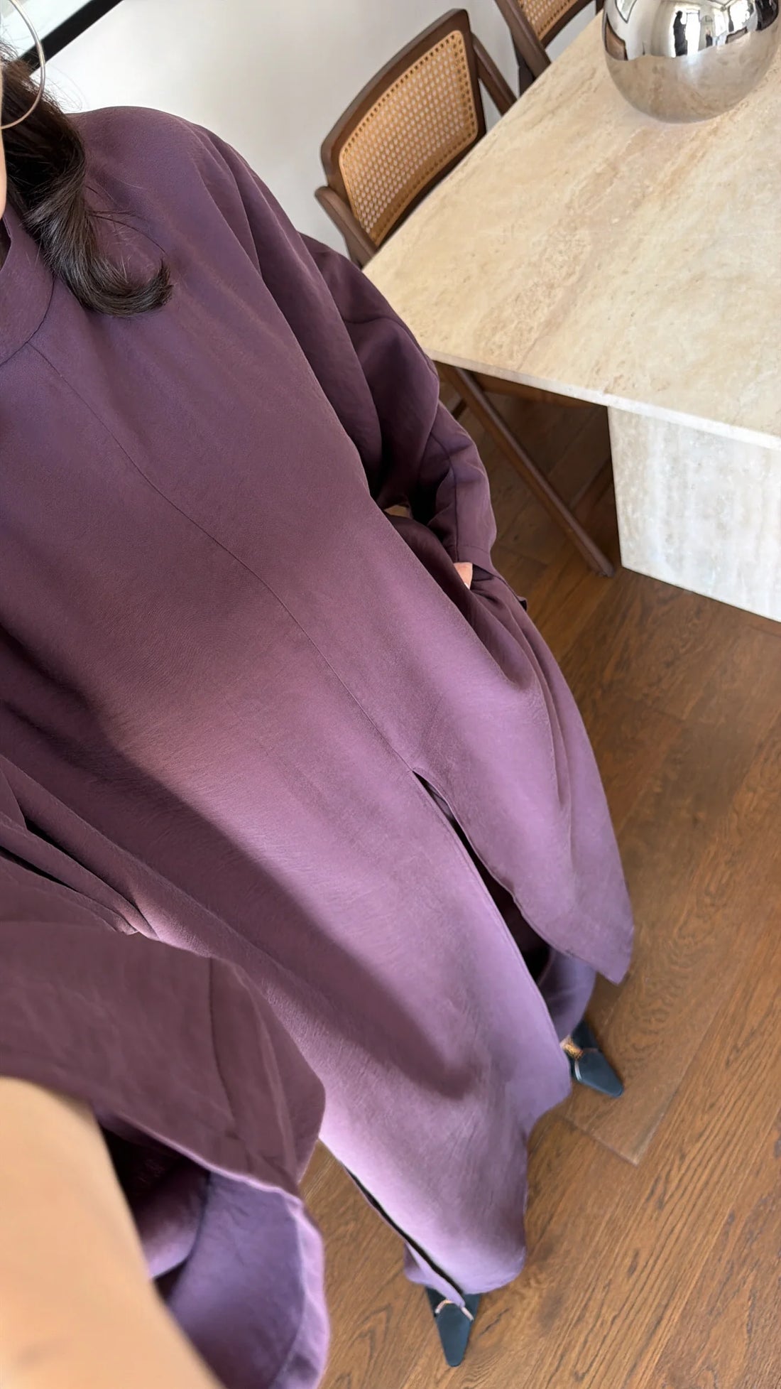 Bandana Detail Three-Piece Co-ord Set- burgundy