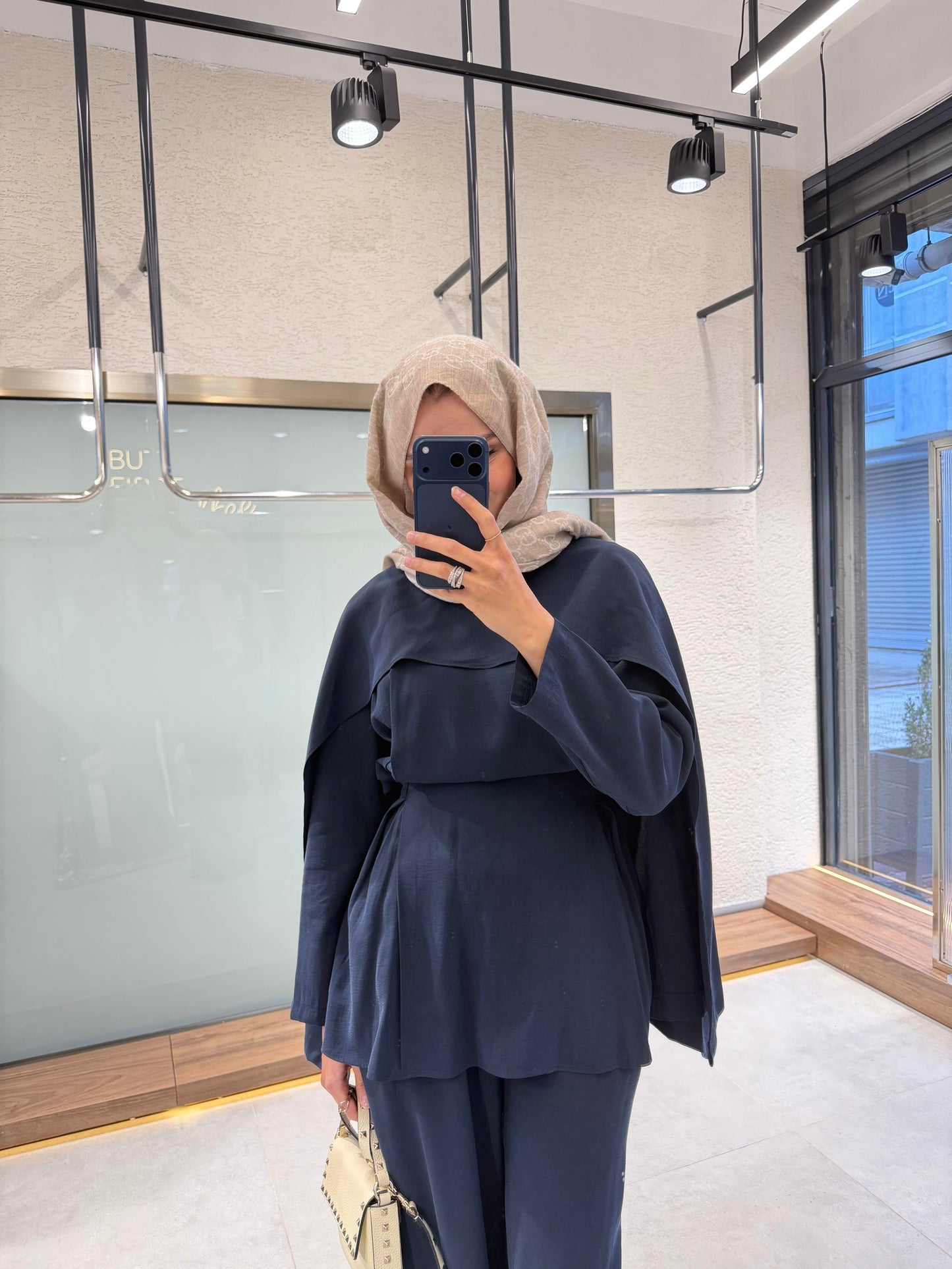 Vanilla Cape Set – Navy Blue