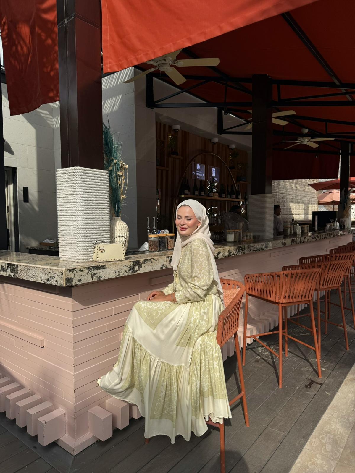Lightweight Ethnic Shirt and Skirt Co-Ord in Butter Yellow
