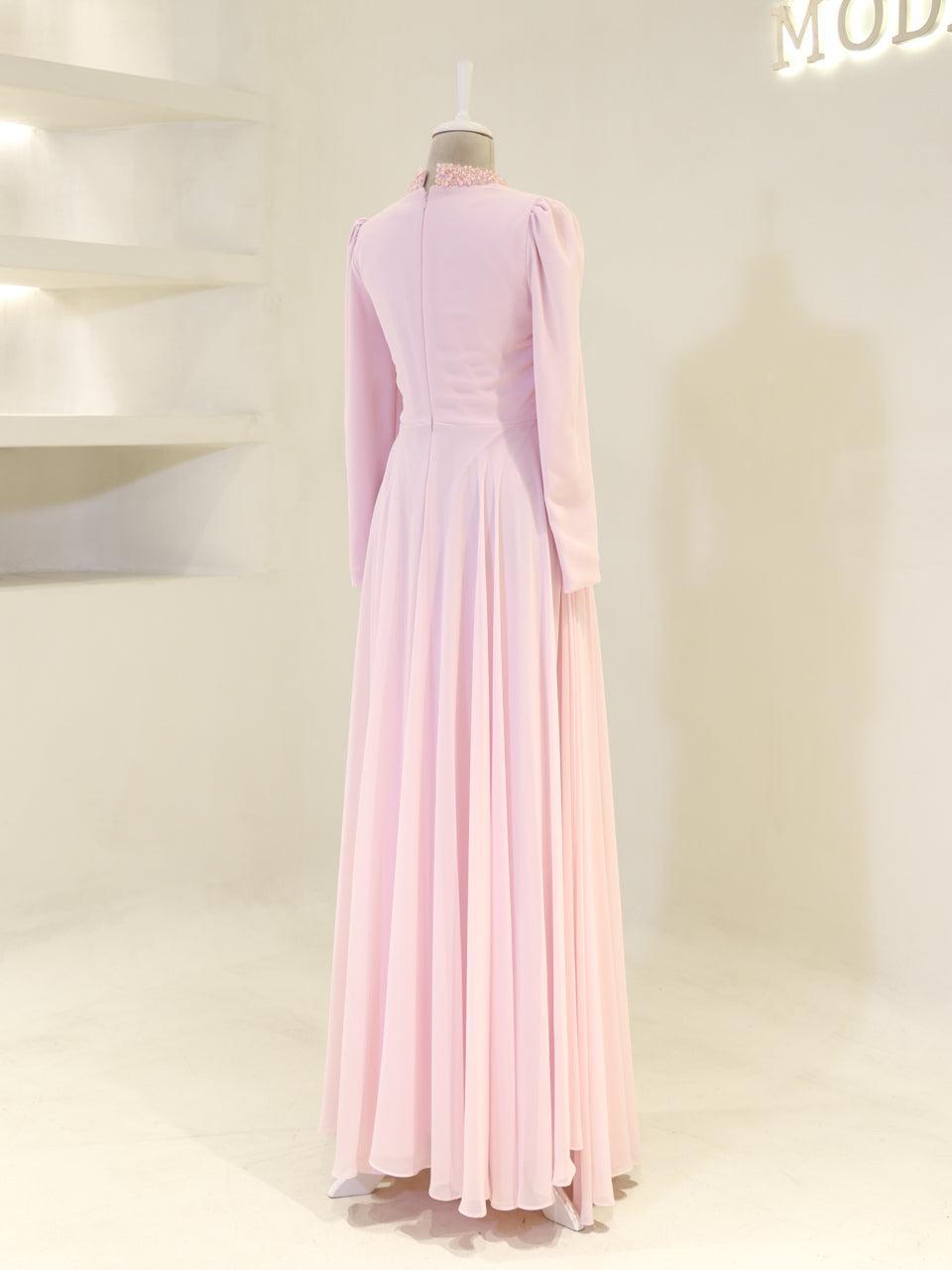 Sofia Crystal Dress- Pink