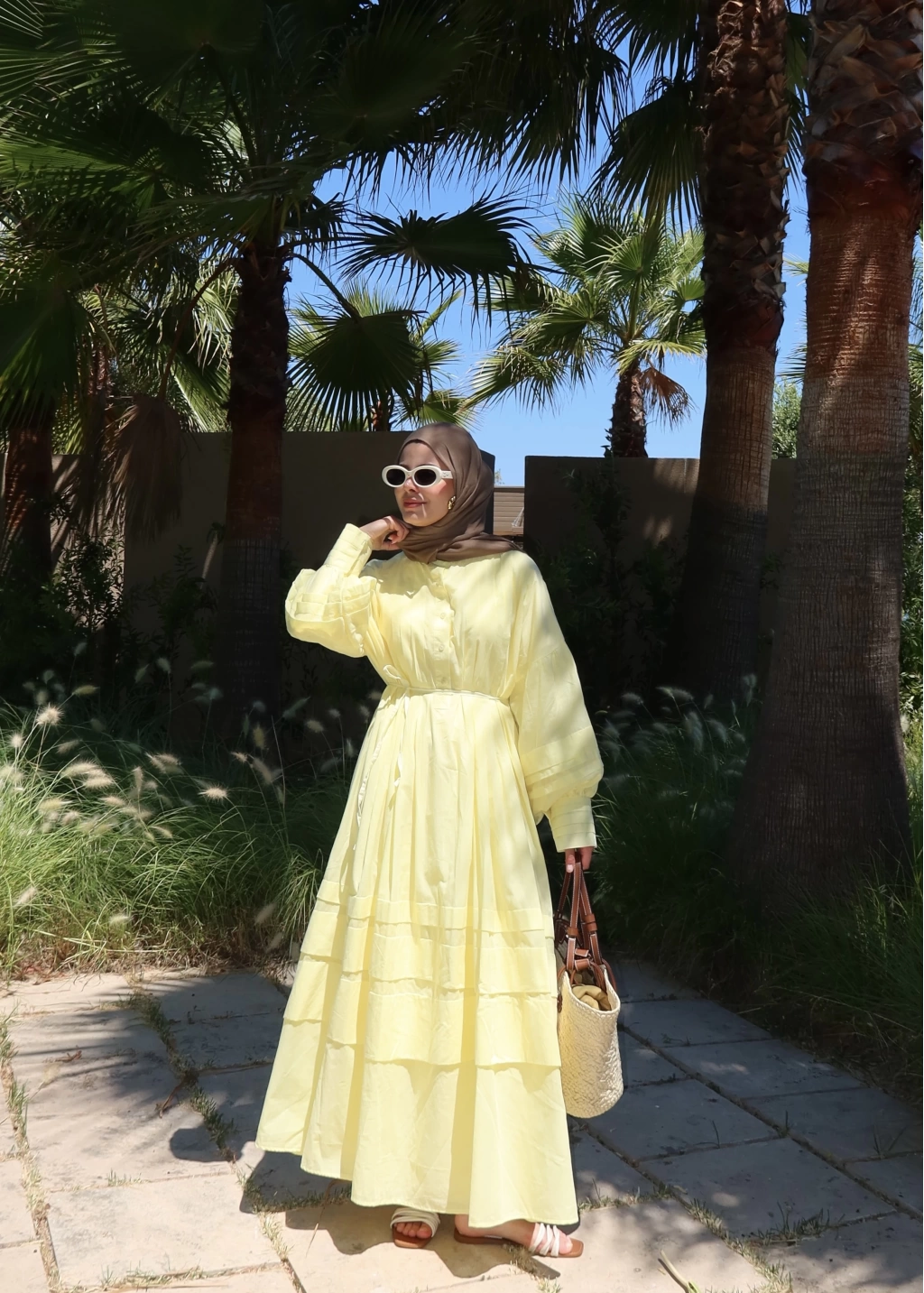 Cotton Candy Yellow Maxi Dress