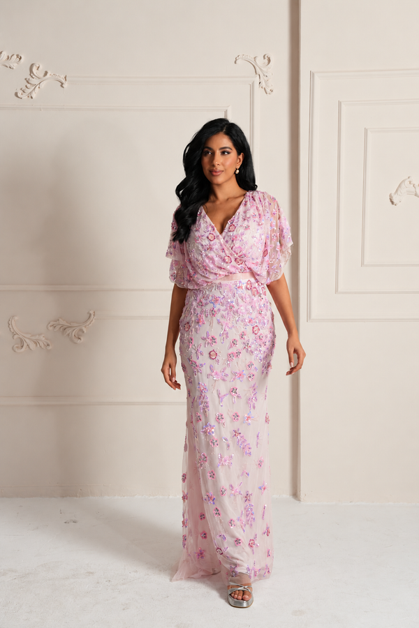 Couture Rosie Evening Dress - Pink