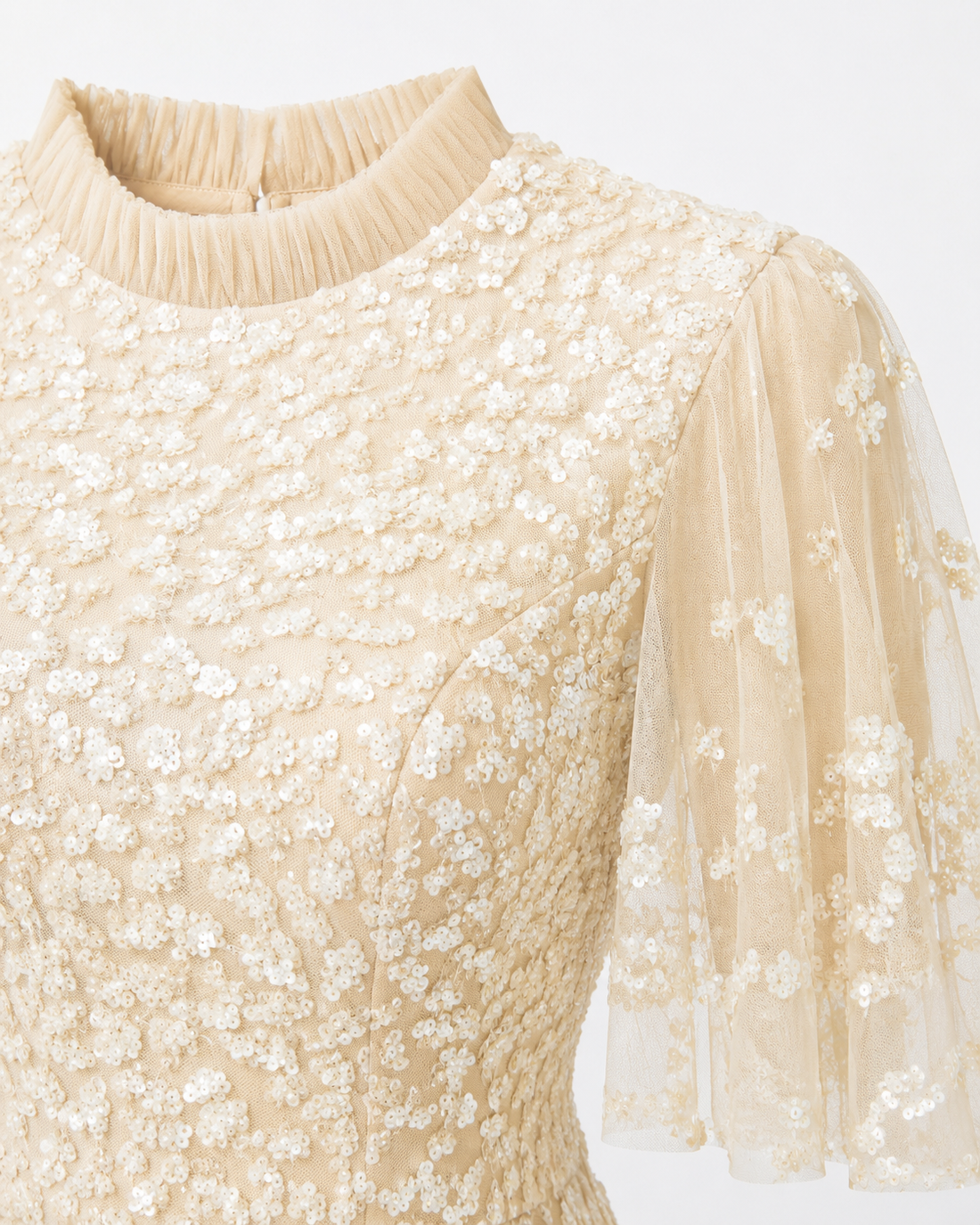 Couture Inaya Evening Dress - Beige