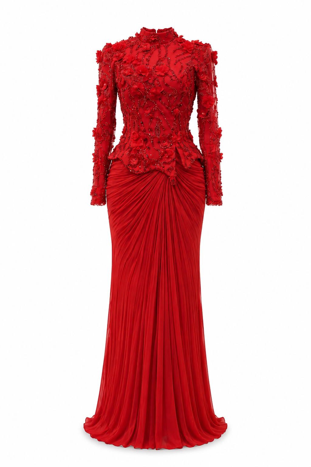 Marie Red Couture Dress