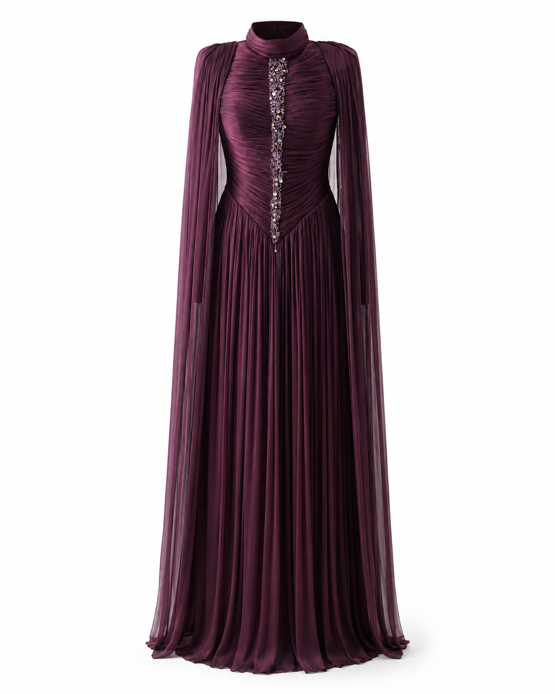 Mona Evening Dress - Plum