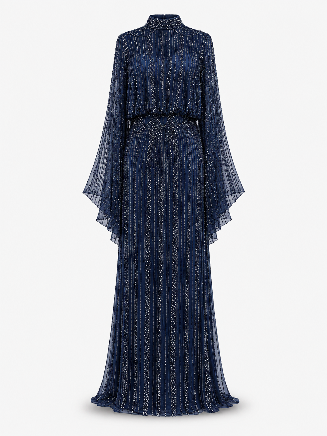 Couture Ghalia Evening Dress - Navy Blue