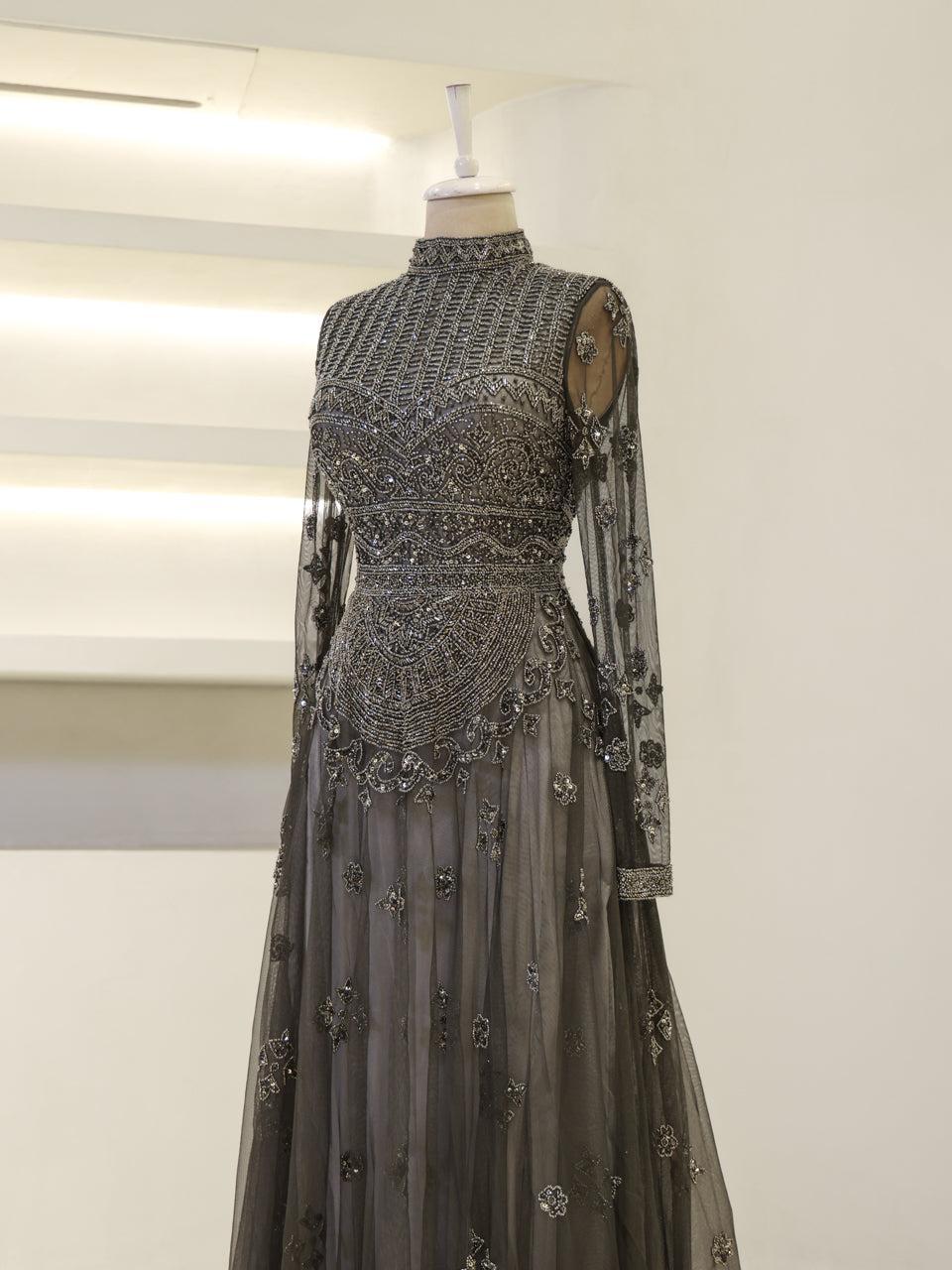 Laila Couture Evening Dress - Fume