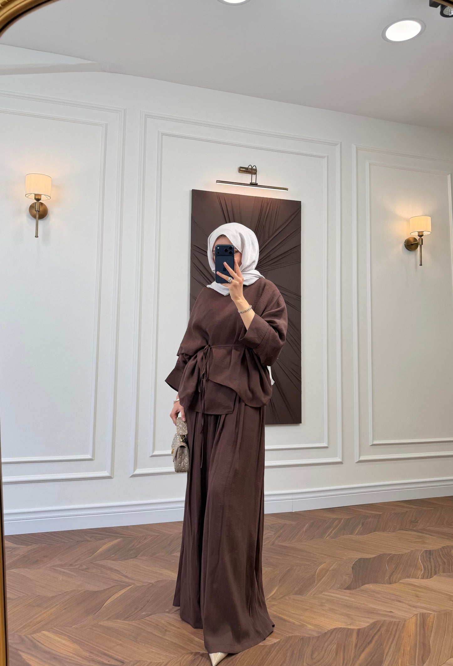 Lorin Two-Piece Set – Brown