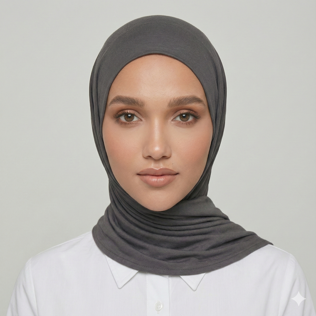 Coal Gray Premium Viscose Jersey Shawl | Luxurious Drape, Non-Slip Fabric