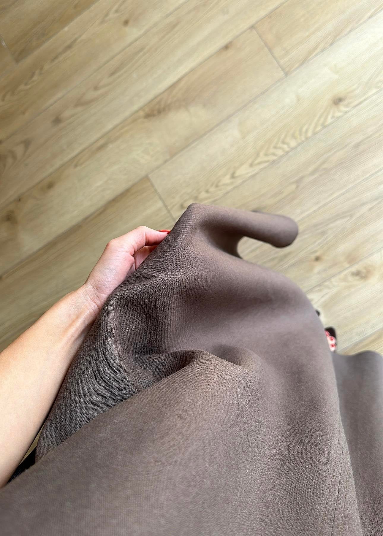 Sleeveless Linen Inner Dress – Brown